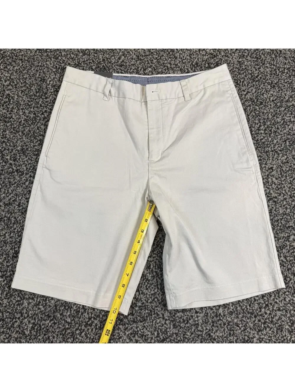 Ashworth Men's 32W Golf Shorts White Cotton & Spandex